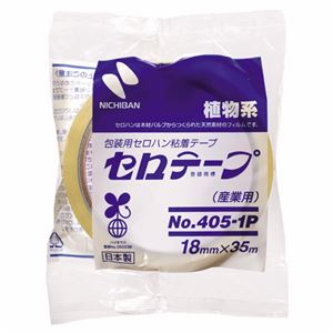 【ポイント20倍】(まとめ) ニチバン 産業用セロテープ 大巻 18mm×35m 4051P-18 1巻 【×60セット】