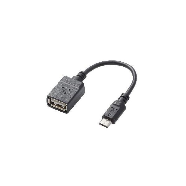【尖んがり20倍】(まとめ)エレコム USB A-microB 取り替えっこアダプター 結核症-MAEMCBN010BK【×5仕かける】