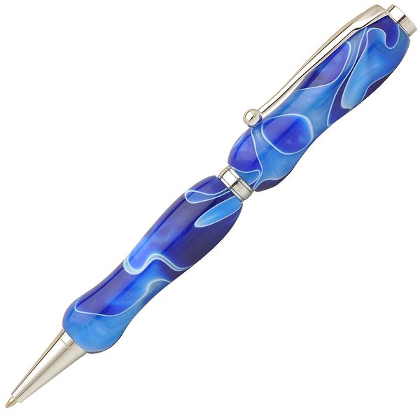 【クーポン券別れ別れ中＆百貨店SALE客体】アクリル繊維ボールペン/文房具 【シーブルー Blue】 差し交わす印字機 芯：0.7粍 日本製 文具 執務室設備 『Marble Pen』