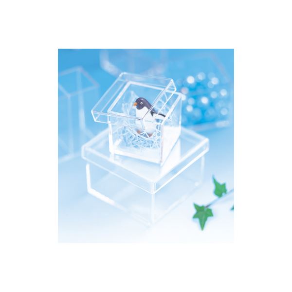 【ポイント20倍】(業務用セット) キャパティ ソリッド スクエア／オープンタイプ CSD-K2 クリア【×10セット】