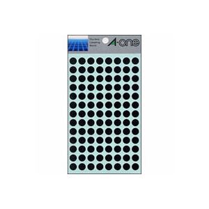 【ポイント20倍】（まとめ） エーワン カラーラベル 丸型9mm径 07009 黒 1P14シート（1456片）入 【×10セット】 7,592円