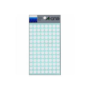 【ポイント20倍】（まとめ） エーワン カラーラベル 丸型9mm径 07010 白 1P14シート（1456片）入 【×10セット】