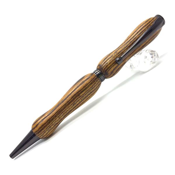 【マラソンでP最大49倍】日本製 ハンドメイド ボールペン/文房具 【パリサンダー】 クロスタイプ 芯：0.7mm 銘木 文具 オフィス用品 『8Color Wood Pen』