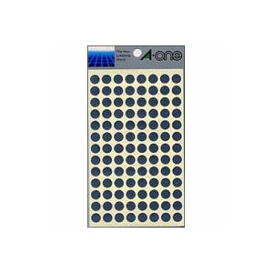 【ポイント20倍】（まとめ） エーワン カラーラベル 丸型9mm径 07012 銀 1P8シート（832片）入 【×10セット】