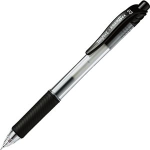 【ポイント20倍】（まとめ） TANOSEE ノック式ゲルインクボールペン ニードルタイプ 0.3mm 黒 1本 【×80セット】