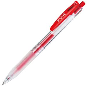 【マラソンでポイント最大47.5倍】（まとめ） TANOSEE ノック式ゲルインクボールペン（バインダークリップ） 0.5mm 赤 1本 【&times;80セット】｜インテリアの壱番館