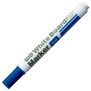【ポイント20倍】（まとめ） TANOSEE ホワイトボードマーカー 中字角芯 青 1本 【&times;100セット】｜インテリアの壱番館
