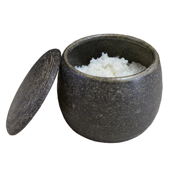 【クーポン配布中】陶器製 おひつ 約直径13.2×高さ11.5cm 1.5合用 電子レンジ 冷蔵庫保存対応 吸水性抜群 日本製 伊賀焼 ダイニング キッチン