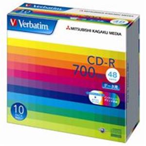 【マラソンでP最大49倍】(業務用10セット) 三菱化学メディア CD-R ＜700MB＞ SR80SP10V1 10枚 18,760円