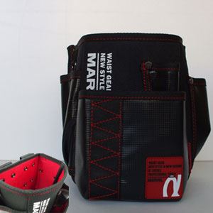 【クーポン配布中】（まとめ）電工ポケット WAIST GEAR 【腰袋×2セット】 レッド（赤） マーベル MDP-90AR