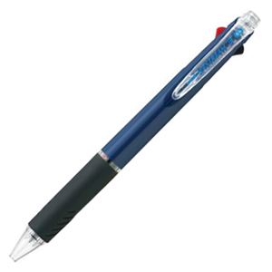 【ポイント20倍】（まとめ） 三菱鉛筆 3色ボールペン ジェットストリーム 0.5mm （軸色 ネイビー） SXE340005.9 1本 【×15セット】