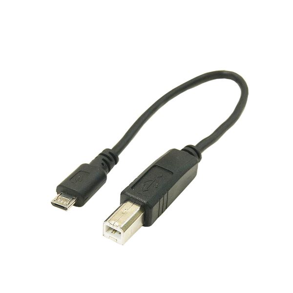 【クーポン配布中＆マラソン対象】(まとめ)変換名人 USBケーブル20cm microHOST to Bオス USBMCH-BA20【×10セット】