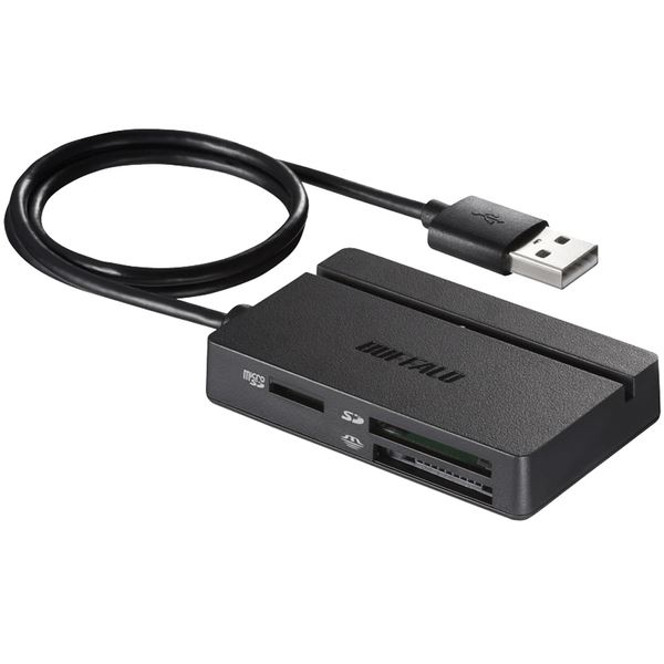 【ポイント20倍】バッファロー USB2.0 マルチカードリーダー/ライター スタンダードモデル ブラック BSCR100U2BK