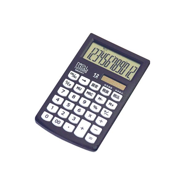 【マラソンでポイント最大47.5倍】(業務用セット) 電卓 モノカラー ブラック ECH-2101T-D【×5セット】|インテリアの壱番館