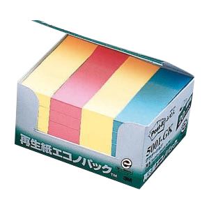 【マラソンでP最大49倍】（まとめ） 住友スリーエム ポストイット(R) エコノパック(TM)製品シリーズ 20個入り 横25×縦75mm 5001-GK グラデーション混色 20個入 【×2セット】