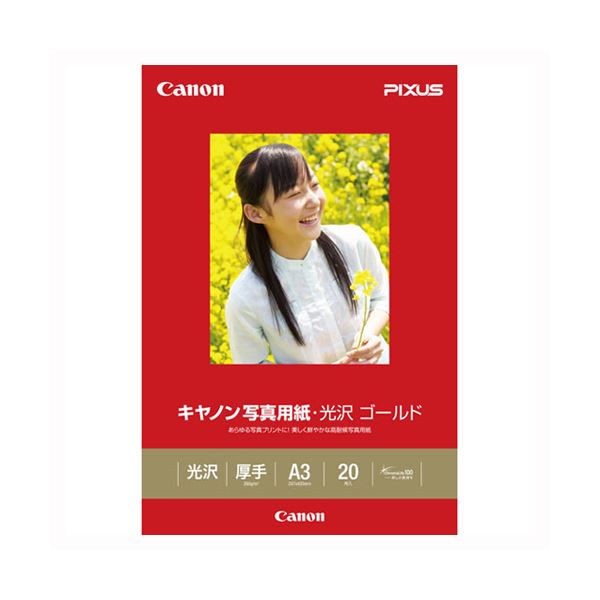 【クーポン配布中＆マラソン対象】（まとめ） キヤノン Canon純正プリンタ用紙 写真用紙・光沢 ゴールド GL-101A320 20枚入 【×2セット】 5,616円