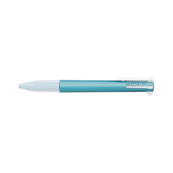 【ポイント20倍】（まとめ） 三菱鉛筆 スタイルフィット 5色ホルダー（クリップ付） UE5H-258M.33 メタリックブルー 1本入 【×10セット】
