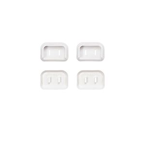 【ポイント20倍】(まとめ)サンワサプライ プラグ安全カバー(2P：L型用、4個入り) TAP-PSC2N【×5セット】