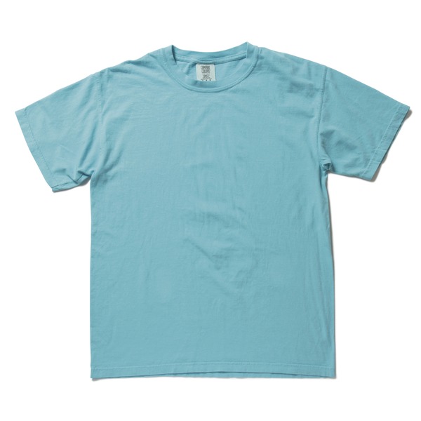 【ポイント20倍】50回ウォツシュ加工ガーメント後染め6.2オンスヘビーウェイトTシャツ ラグンブルー S