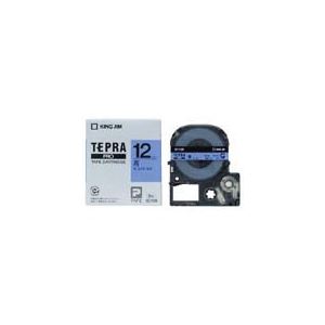 【マラソンでP最大47倍】キングジム テプラPROテープ 青に黒文字 12mm 5本