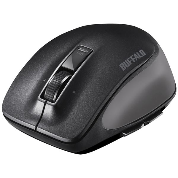 【マラソンでP最大49倍】バッファロー Bluetooth BlueLED プレミアムフィットマウス Mサイズ ブラック BSMBB500MBK