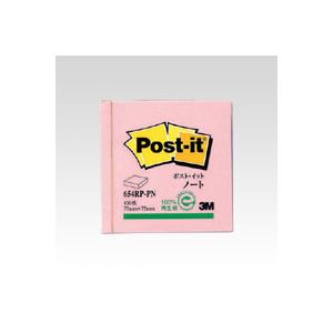 【ポイント20倍】（まとめ） 住友スリーエム ポストイット(R) 再生紙 1個入り 横75×縦75mm 654RP-PN ピンク 1個入 【×10セット】