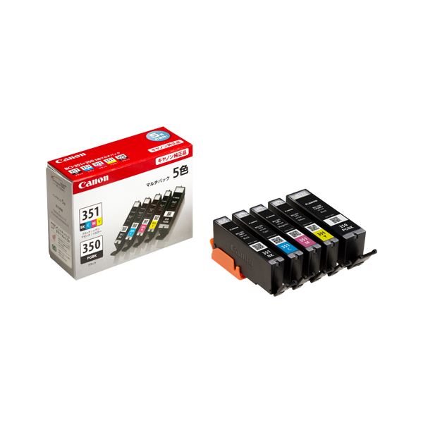 【尖んがり20倍】キャノンインクタンク 【5色入り口・入口マルチ風呂敷き包み×1P】 BCI-351+350／5MP