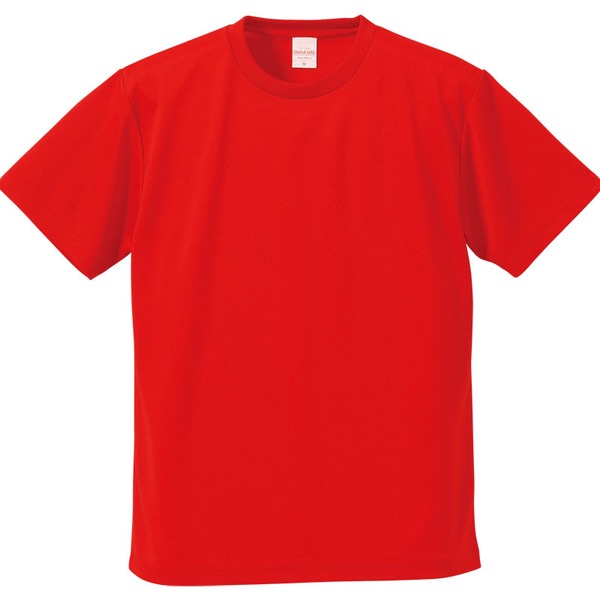 【マラソンでP最大47倍】UVカット・吸汗速乾・5枚セット・4.1オンスさらさらドライ Tシャツ レッド 150cm