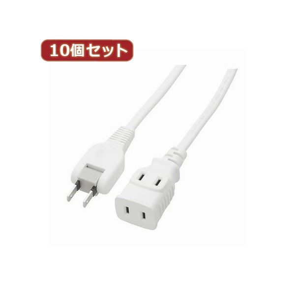 【ポイント20倍】YAZAWA 10個セット 耐トラ付タップ2個口 Y02201WHX10