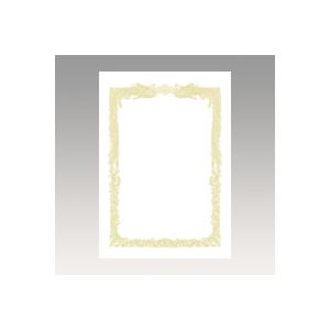 【ポイント20倍】（まとめ） OA賞状用紙 白上質賞状用紙・横書き 10-1071 10枚入 【×3セット】