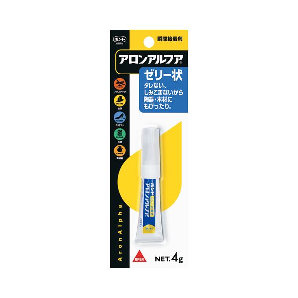【マラソンでP最大49倍】(まとめ) コニシ アロンアルフア EXTRAゼリー状 4g #31303 1個 【×10セット】