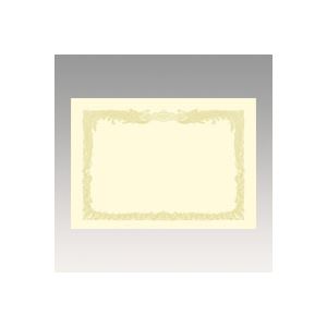 【ポイント20倍】（まとめ） OA賞状用紙 クリーム賞状用紙・縦書き 10-1057 10枚入 【×5セット】