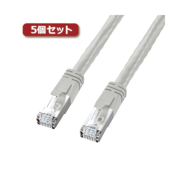 【クーポン配布中】5個セット サンワサプライ PoECAT6LANケーブル KB-T6POE-05X5 12,670円