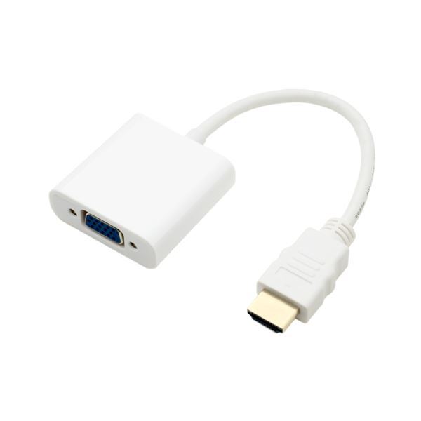 【マラソンでP最大49倍】（まとめ） ミヨシ HDMI-Dsub変換アダプタ ホワイト HDA-DS01／WH 【×3セット】