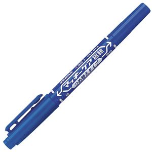【ポイント20倍】(まとめ) ゼブラ 油性マーカー マッキーケア極細 つめ替えタイプ 細字+極細 青 YYTS5-BL 1本 【×50セット】 10,366円