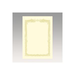 【ポイント20倍】（まとめ） OA賞状用紙 クリーム賞状用紙・横書き 10-1088 10枚入 【×3セット】