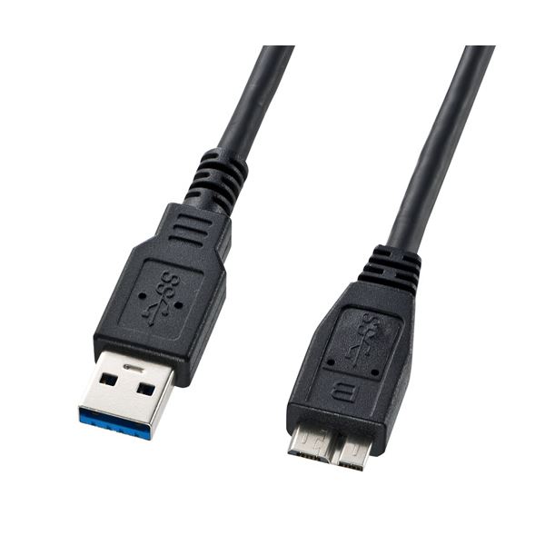 【尖んがり20倍】(まとめ)サンワサプライ USB3.0マイクロ有線テレビ(A-MicroB)1.8m KU30-AMC18BK【×2仕掛ける】