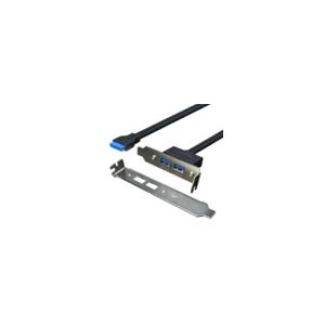 【ポイント20倍】（まとめ）変換名人 USB3.0 PCIブラケット PCIB-USB3／2FL【×5セット】