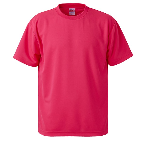 【マラソンでP最大47倍】UVカット・吸汗速乾・5枚セット・4.1オンスさらさらドライ Tシャツ蛍光ピンク 160cm