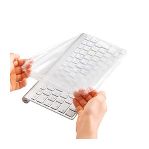 【百貨店SALEでP最大限度47倍】(まとめ)サンワサプライ キーボードマルチカバー(シャワー旗がしら印字機、小大きさ、3枚仕掛ける FA-CAPSET2【×2仕掛ける】
