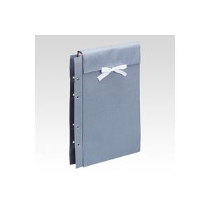 【ポイント20倍】（まとめ） ファイル 布製図面袋 ひも式 ZN-L05C ライトブルー 1冊入 【×5セット】