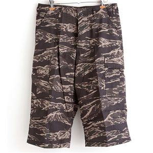 【クーポン配布中】米軍 BDU クロップド カーゴパンツ L ブラックタイガー リップストップ アメリカ軍 US軍 ミリタリーパンツ 軍モノ 軍パン