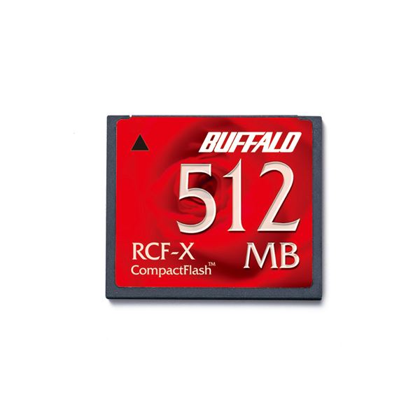 【ポイント20倍】(まとめ) バッファロー コンパクトフラッシュ 512MB RCF-X512MY 1枚 【×2セット】