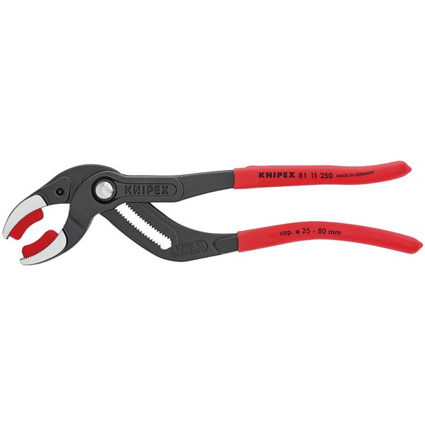 【マラソンでポイント最大47.5倍】KNIPEX（クニペックス）8111-250 パイププライヤー（プラスチックアゴ付）（SB）｜インテリアの壱番館