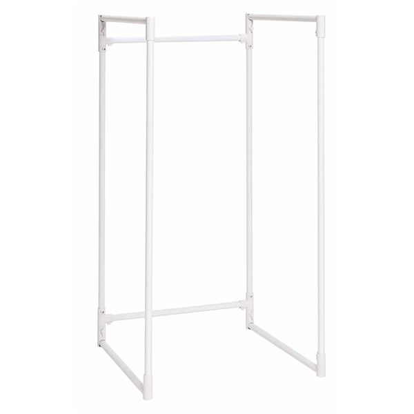 【マラソンでP最大49倍】ランドリースタンド/物干し金物 【スリム】 コの字使用時：幅60cm×奥行60cm×高さ117cm 『積水樹脂』