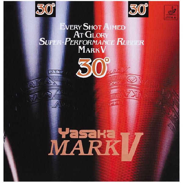 【ポイント20倍】ヤサカ(Yasaka) 裏ソフトラバー マークV 30° B63 アカ CA
