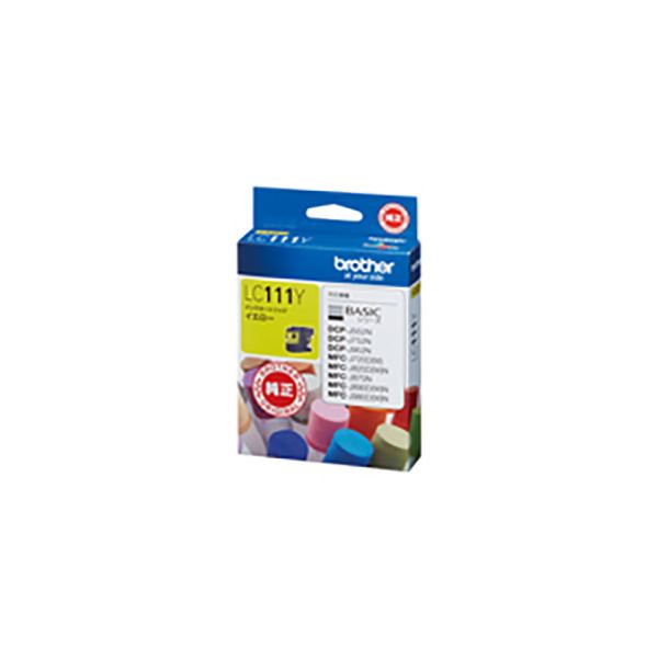 【クーポン券別れ別れ中】(お役目用10仕掛ける) 【完全無欠品】 BROTHER 茶飲み友だち インキ薬莢 【LC111Y 黄色】