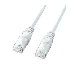 【マラソンでポイント最大47.5倍】(まとめ)サンワサプライ カテゴリ6UTPLANケーブル LA-Y6-01W【&times;10セット】｜インテリアの壱番館