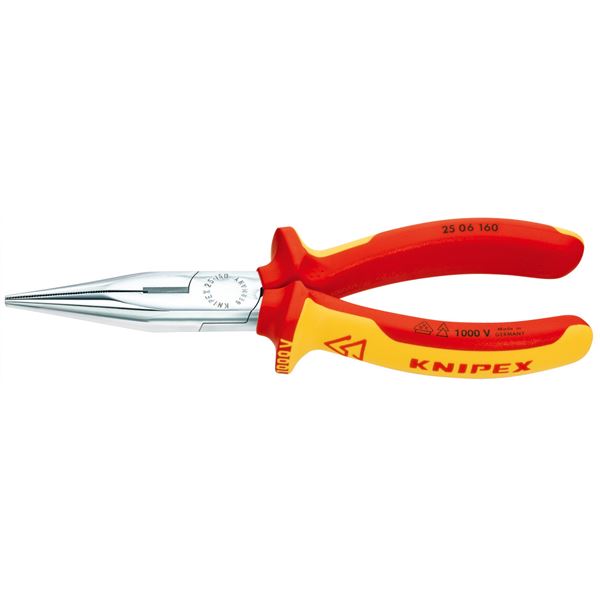 【マラソンでP最大49倍】KNIPEX（クニペックス）2506-160 絶縁ラジオペンチ 1000V （SB）