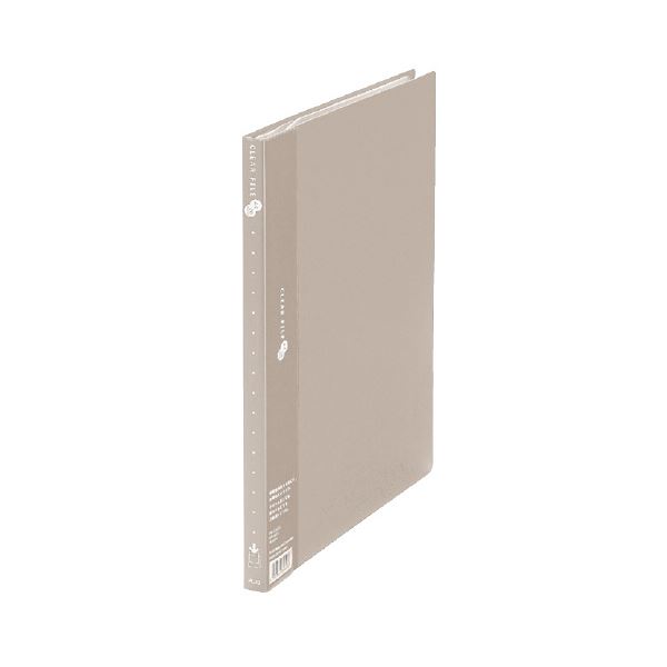 【ポイント20倍】（まとめ） プラス クリアーファイル20P FC-122EL A4S 灰 10冊【×2セット】